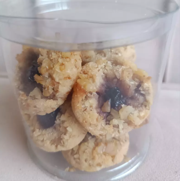 Biscoito de Nozes com Mirtilos